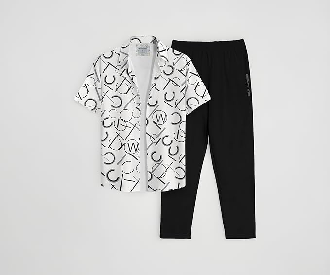 White T Shirt with Black Pants