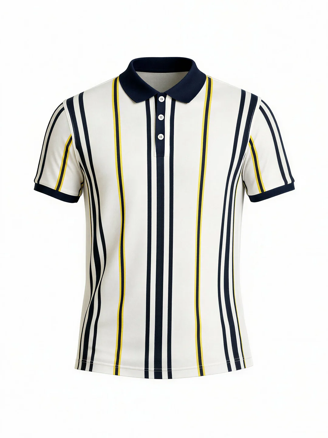 Striped Black with Yellow T-shirt Men