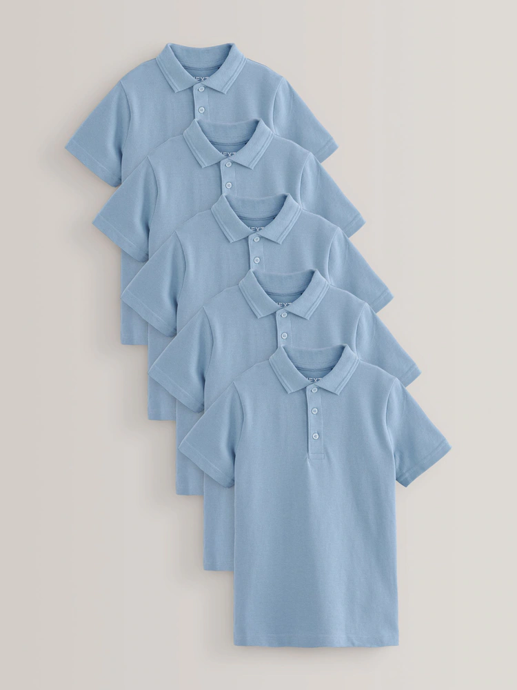 Blue Identical 5 T-shirt Set Men