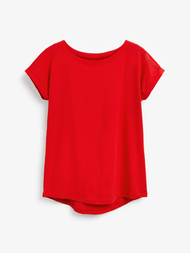 Women Red Loose T-shirt